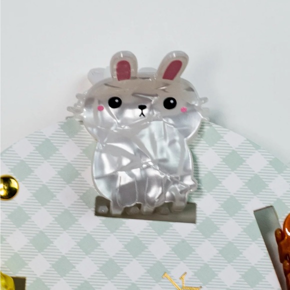 NWT 🐰🐣🌸🥕Piper K Easter Hair Claws Clips set of 5 - Picture 5 of 13